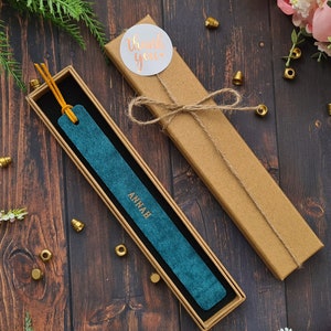 Personalised Leather Bookmark, Gift for Dad Grandad, Personalised Teacher Gift , Gift for Him or Her, Custom Quote Bookmark, Mother's Day