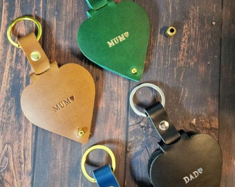 Personalised Leather Photo Keyring, Personalised Gift, Father's Day Gift, Gift for New Dad, Personalized Photo Keychain,3rd Anniversary Gift