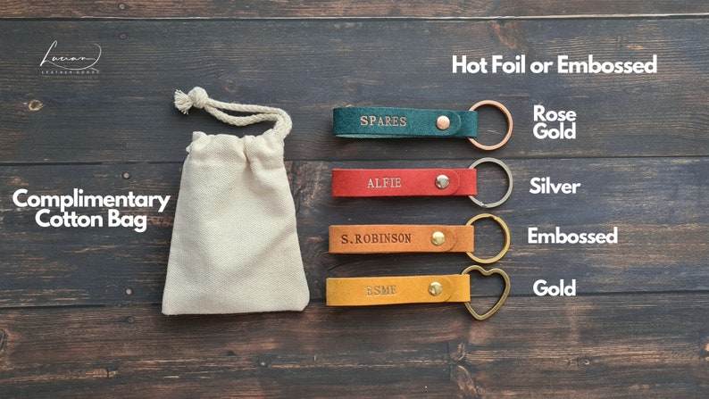 Personalised Leather Keyring