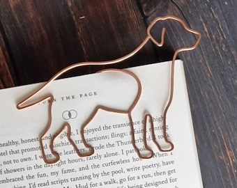 Pet Dog Lover Bookmark - Wire Bookmark - Pet Dog Bookmark Gift - Planner Marker - Back to School Gift - Teacher Gift - 7th Anniversary Gift