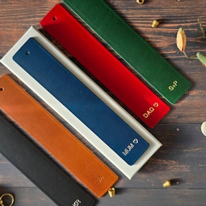 Personalised Bookmark, Leather Bookmark, Named Bookmark, 3rd Anniversary gift, Anniversary gift, Special Birthday Gifts, Father’s Day Gift