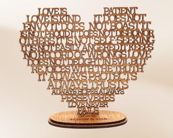 16 Year Wedding Anniversary Gift for Wife, Unique Personalized Keepsake, Romantic 16th Anniversary Present Couples
