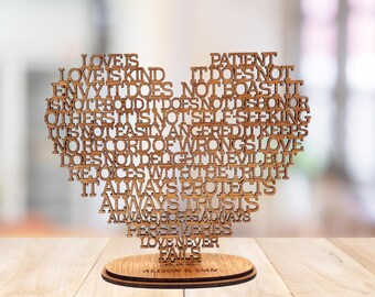 50th Anniversary Gift for Parents Religious Keepsake Personalized Heart Unique 50th Wedding Gift 50th Wedding Celebration Gift for Mom & Dad