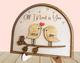 Wood Gift for 5 Year Anniversary Wood Gifts for Men Anniversary Gift for Her 5 Years Fifth Wedding Anniversary Gift Wood Wedding Anniversary
