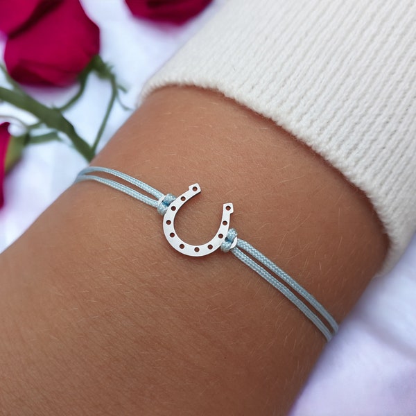 Horseshoe Bracelet Lucky Horseshoe Charm Horse Equestrian Bracelet Horse Gift for Woman Horse Mum Gift Horse Gift for Girl, Horseshoe Gift