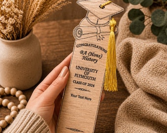 Graduation Bookmark Personalised Graduation Gift for University Student, 2026 Graduation Bookmark Gift, Graduation Present for Daughter Son