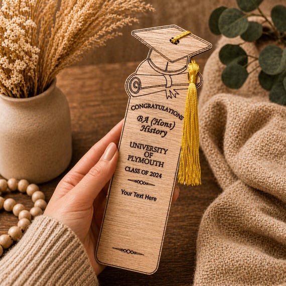 Graduation Bookmark Personalised Graduation Gift for University Student, 2026 Graduation Bookmark Gift, Graduation Present for Daughter Son