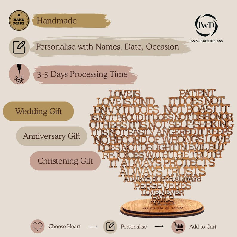 Happy 7th Anniversary Gift For Her 7 Years Married Plaque, Personalized Anniversary Date Gift, Seventh Wedding Anniversary Gift For Wife image 2