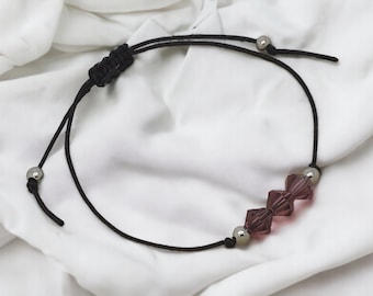 February Birthstone Bracelet, Pisces Gifts for Woman, Amethyst February Birthday Present, Gift Mum