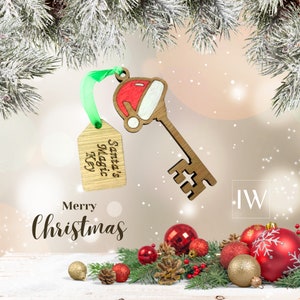 Santa Key Tag, Santa Magic Key, Father Christmas Tag, Family Tradition, Santas Magic Christmas Key, Chimney Key, Christmas Eve Box Filler