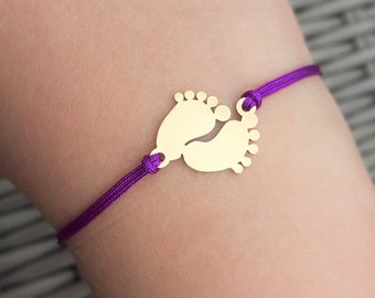 Baby Feet Bracelet, New Pregnancy Gift, Baby Shower Gift for Mummy To Be, Gift For A New Mum, New Mummy Gift from Bump, New Baby Gift