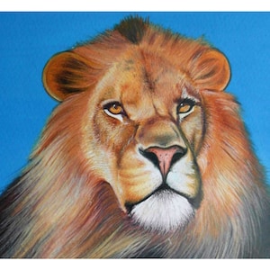 Quadro personalizzato di animali dipinto a mano su carta, Dipinto su commissione personalizzato realizzato ad acrilico, Idea regalo