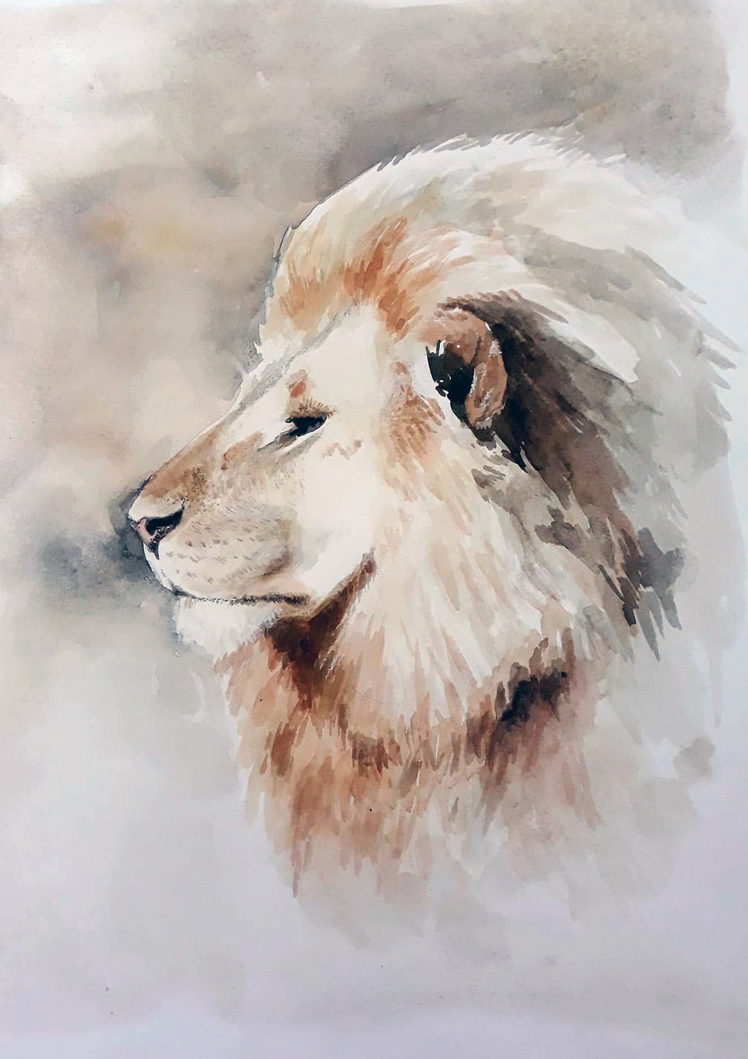 Lion Art Print Wildlife Wall Art Etsy lion-art-print-wildlife-wall-art-etsy