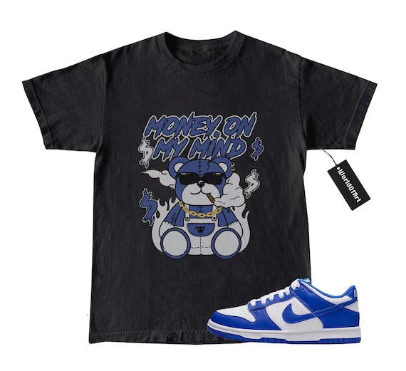 Sneaker Shirt Dunk Low Retro Racer Blue White Shirt Matching - Etsy