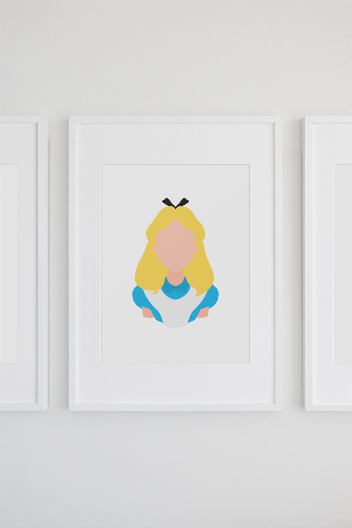 ALICE Disney Minimalist Print Alice in Wonderland | Etsy