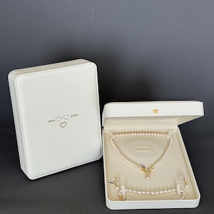Scatola regalo per gioielli con nome, scatole per gioielli personalizzate, portagioielli, piccola scatola portagioielli personalizzata, scatola regalo per anello, braccialetto, collana