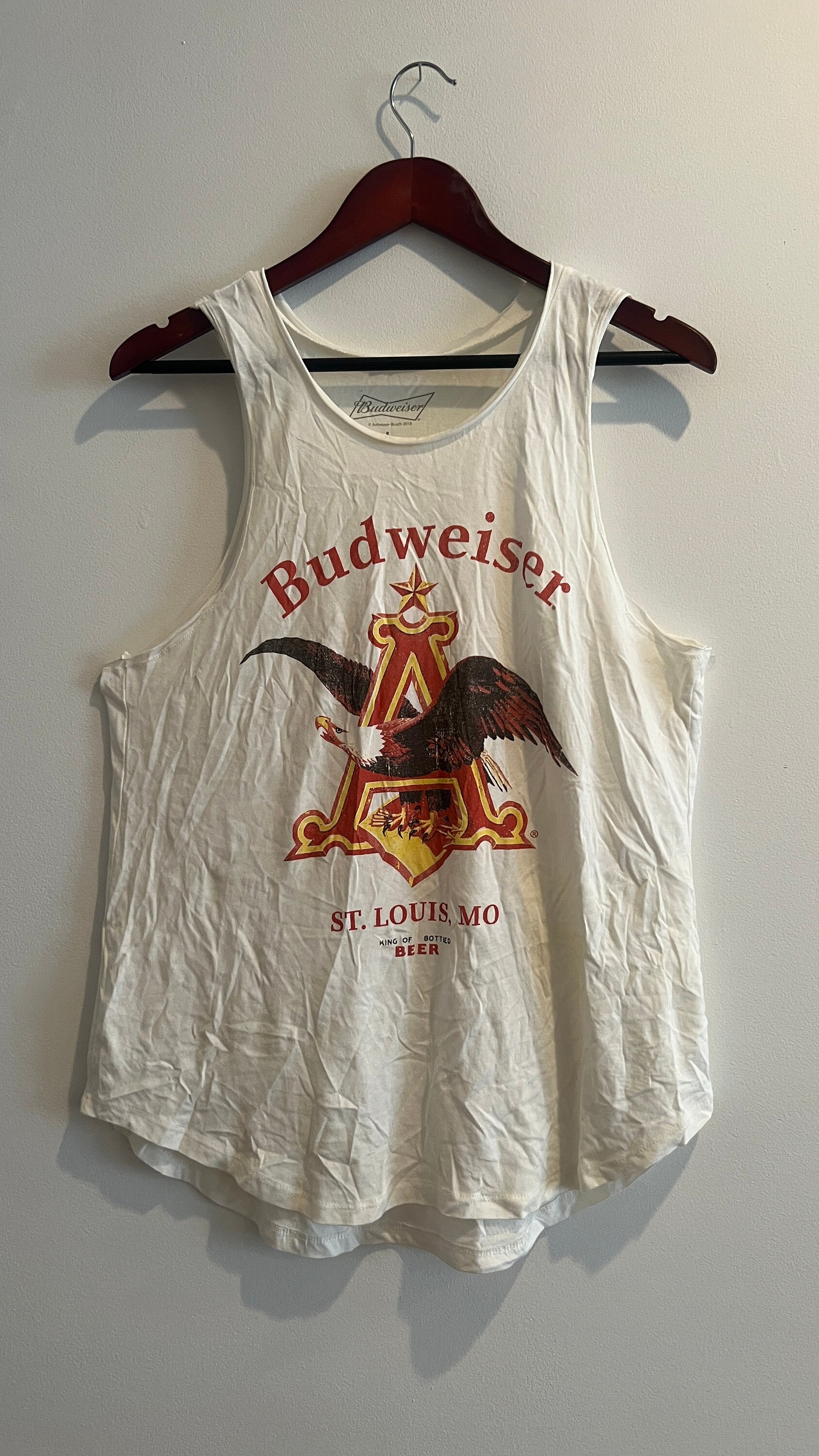 supreme tank top Budweiser タンクトップ　Lサイズ Budweiser × Supreme Budweiser Supreme Tank Top | Grailed