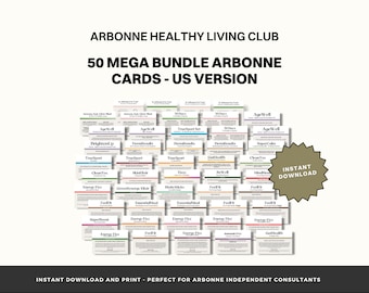 Arbonne Nutrition Sample Cards the ULTIMATE Bundle 27 Card Bundle US ...