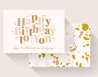 Arbonne Birthday Card | Arbonne Happy Birthday Bon Lifer Sample Card | Pop, Fizz, Clink | Instant Download + Print