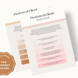 Arbonne Preferred Client-welkomstkaart | Preferred Client Voordelen Welkomstkaart | Direct downloaden + afdrukken