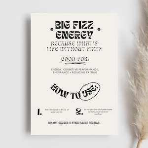 Arbonne Energy Fizz Stick-voorbeeldkaart | Arbonne Fizzsticks | Hoe Arbonne Fizz-voorbeeldkaart te gebruiken | Gevoed door Fizz | Directe download