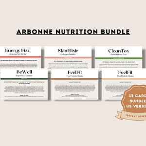 Arbonne 13 Pack Nutrition Sample Cards Bundle (US Version) | Instant ...