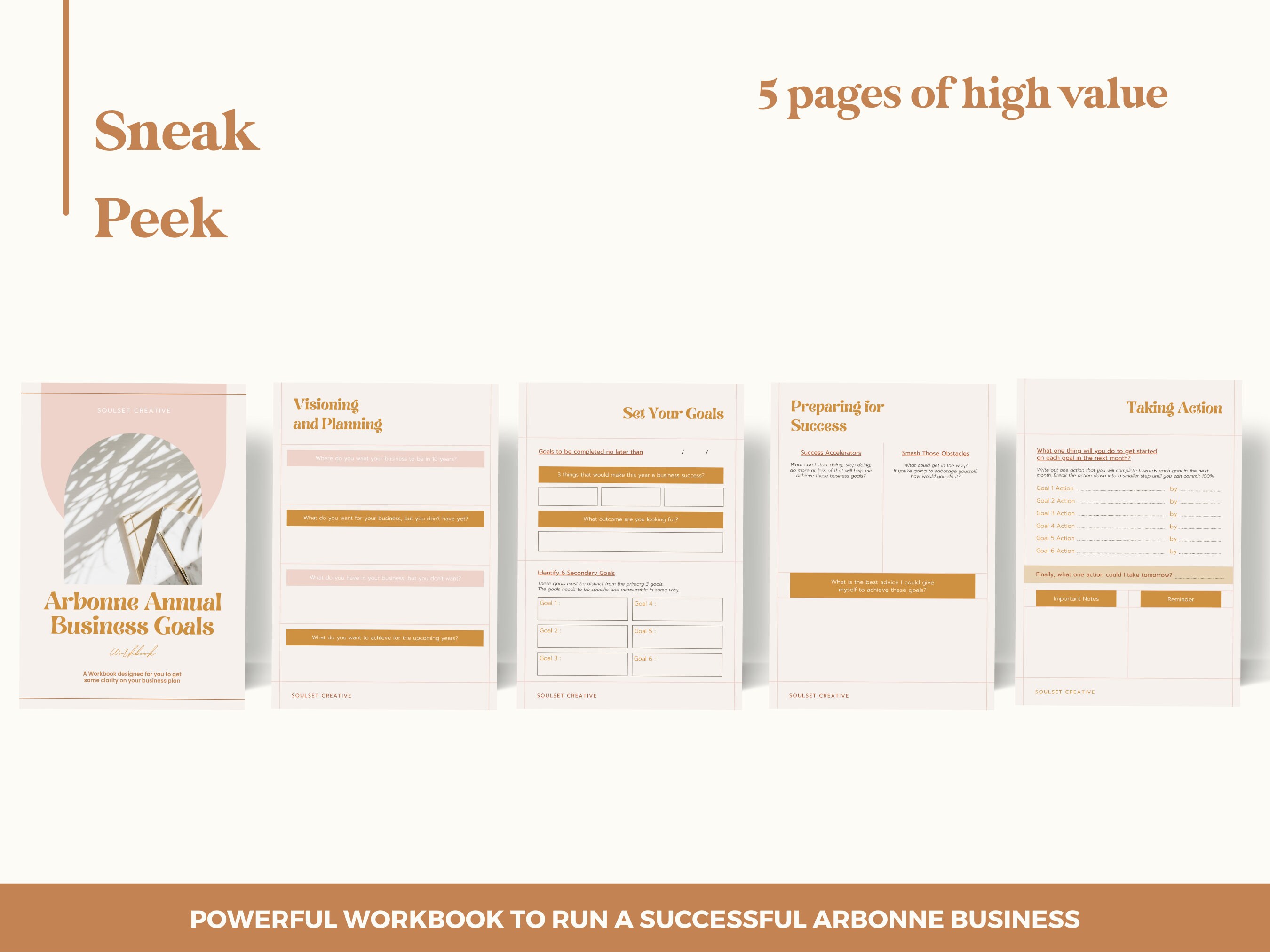 Arbonne Business Goals Workbook Goal Setting Workbook | Etsy France