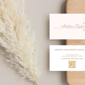 Personalisierte Arbonne Visitenkarte | Arbonne Visitenkarten | Arbonne Visitenkarte | Boho Arbonne Druckbare Karten | Sofortige digitale Datei