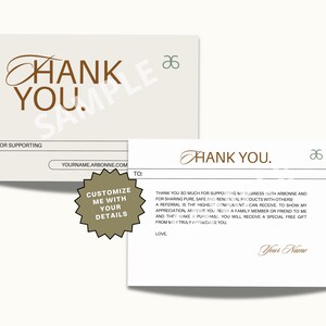 NEW Arbonne Personalized Refer A Friend Thank You Card | Arbonne Thank You Card | Arbonne Refer A Friend Card | Instant Download + Print