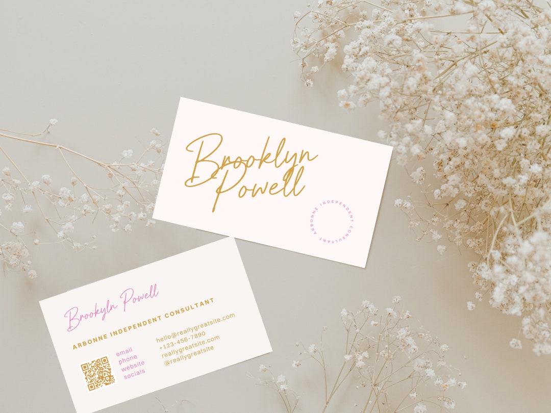 Personalized Arbonne Business Card Arbonne Business Cards Arbonne ...