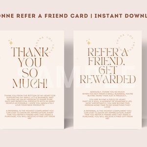 Arbonne 友達紹介 + Arbonne サンキューカード | Arbonne サンキューカード | Arbonne 友達紹介カード | | 即時ダウンロード + 印刷
