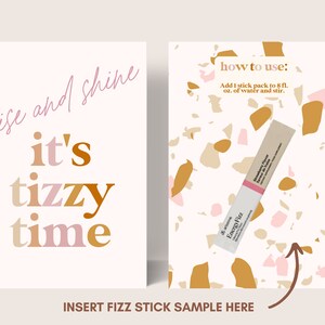 Arbonne Tizzy Fizz Stick-voorbeeldkaart | Arbonne Fizzsticks | Arbonne Fizz-voorbeeldkaart | Gevoed door Fizz | Direct downloaden + afdrukken