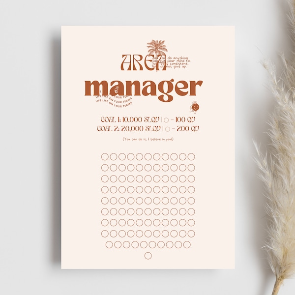 Arbonne Area Manager Tracker Etsy UK