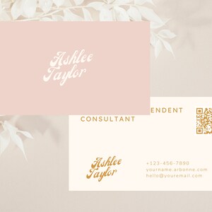 Personalized Arbonne Business Card | Arbonne Business Cards | Arbonne Business Card | Boho Arbonne Printable Cards | Instant Digital File