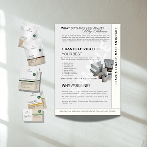Waarom Arbonne? Wat onderscheidt het van elkaar? Is Arbonne iets voor jou? Voorbeeldkaart | Arbonne-kaart voor onafhankelijk adviseur | Direct downloaden en afdrukken