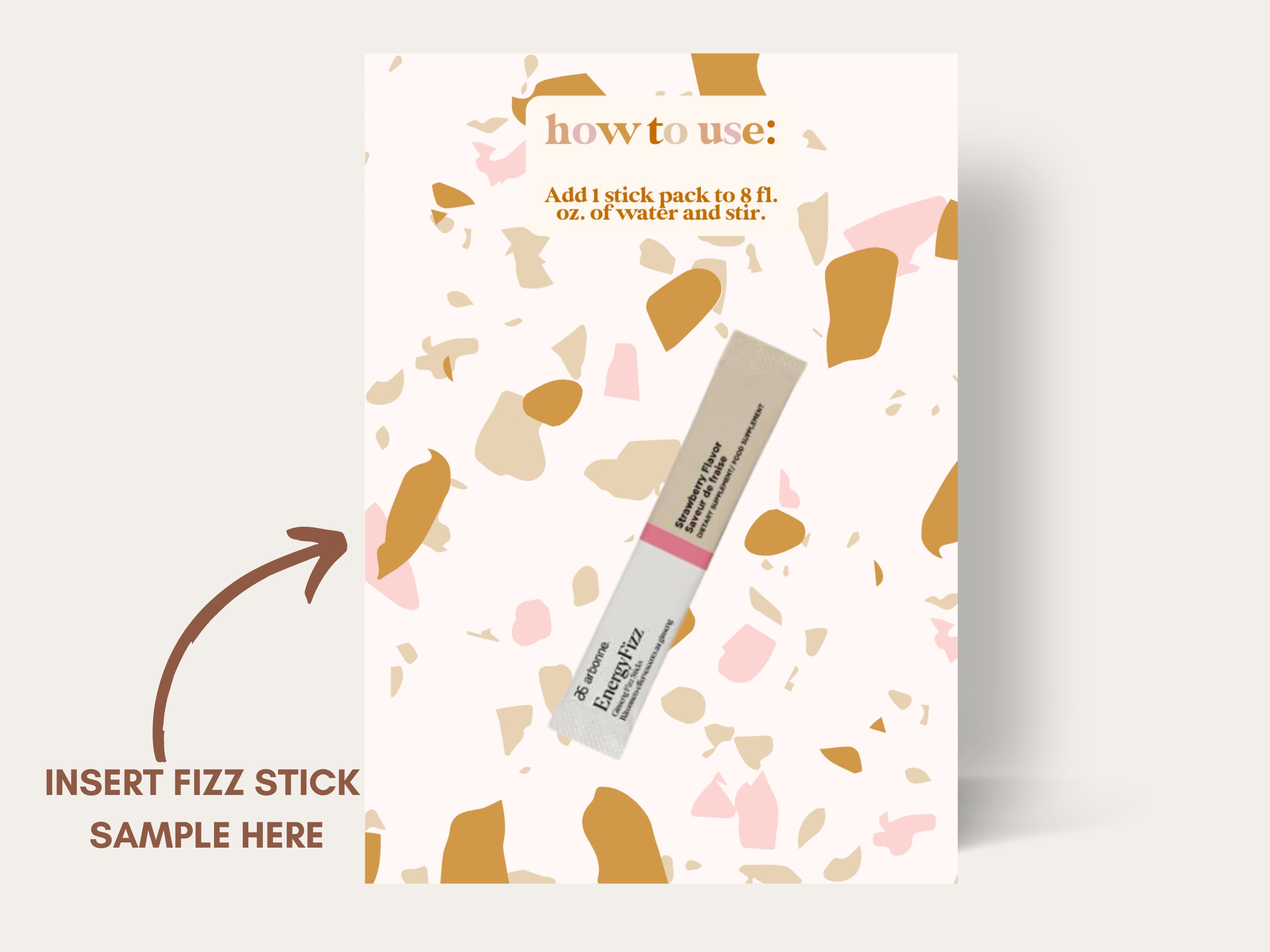 Arbonne Energy Fizz Stick Sample Card Arbonne Fizz Sticks Etsy