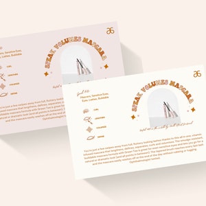 Arbonne Speak Volumes Mascara Proefkaart | Arbonne Visitekaartjes | Direct downloaden + afdrukken