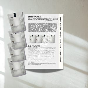 Arbonne EssentialMeal Meal Replacement Protein Sample Card (US Version) | Arbonne Protein Mix | Sample Kit Card | Instant Download + Print