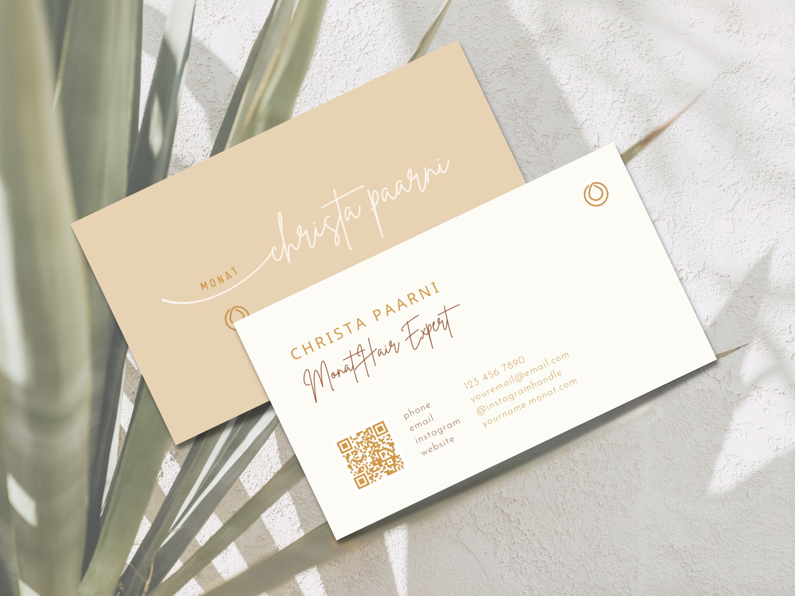 Personalized Modern Monat Business Card Monat Business Cards Monat
