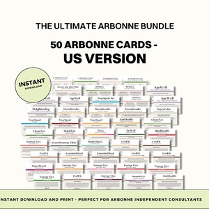 50 Pack Arbonne Sample Cards - the Ultimate Arbonne BUNDLE (US Version ...