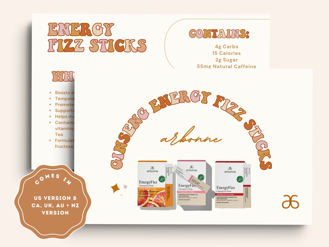 Arbonne Energy Fizz Stick Sample Card Arbonne Fizz Sticks Arbonne Fizz