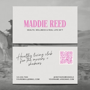 Personalisierte moderne Arbonne Visitenkarte | Arbonne Visitenkarten | Arbonne Visitenkarte | QR-Code Arbonne druckbare Karten | Sofort