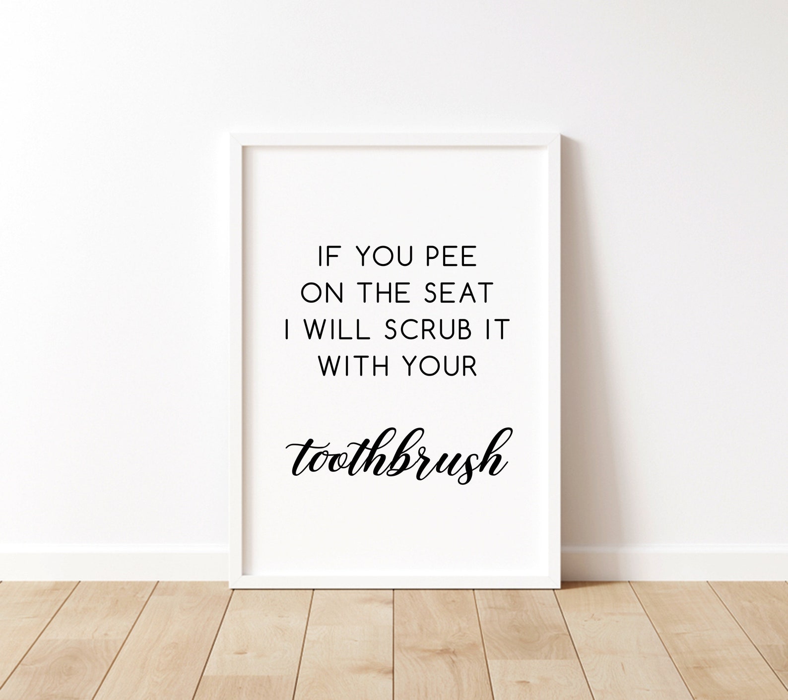 bathroom quote print funny printable toilet rules wall etsy