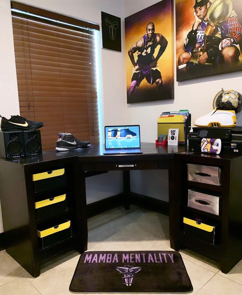 Kobe Bryant Floor Mamba Mentality Rug Lakers doormat Etsy