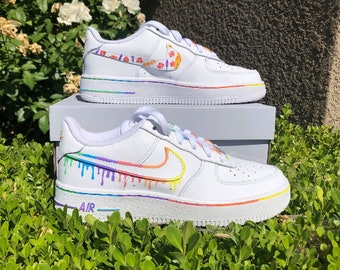 custom rainbow air force 1
