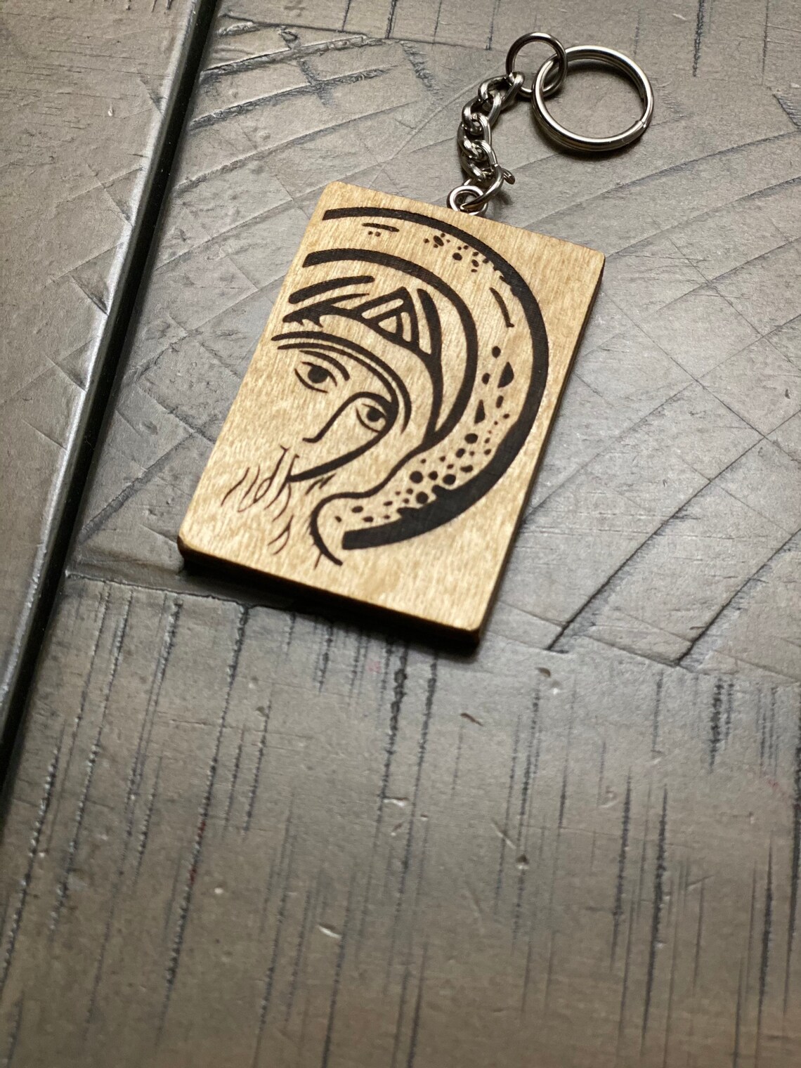 Laser Engraved Wooden Keychains Etsy