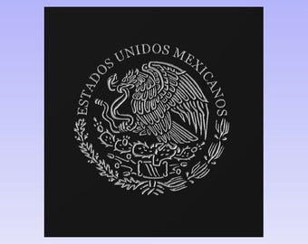 CRV, Svg and DXF file Aspire file Vcarve Pro file Instant Download files Mexican Coat of Arms. CNC router cut files Vector files