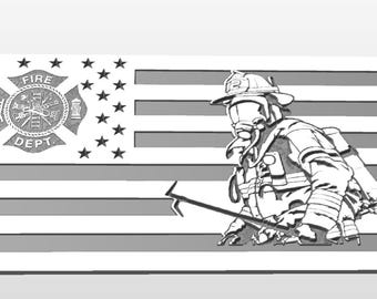CRV, Svg and DXF file. Vcarve Pro file Instant Download files. Fire Fighter Flag CNC router cut files Vector files