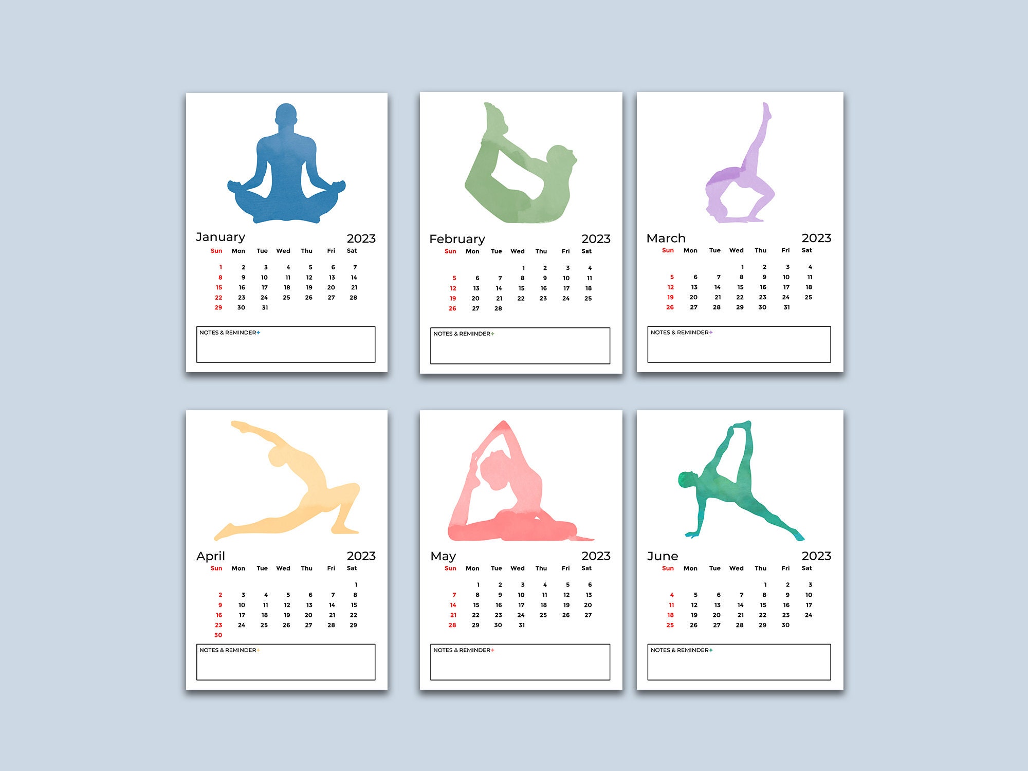 Yoga Printable Stickers. Yoga Girls Journal Digital. Yoga Pose Sticker  Print at Home. Yoga Gift for Her. Yoga Art Instant Download 