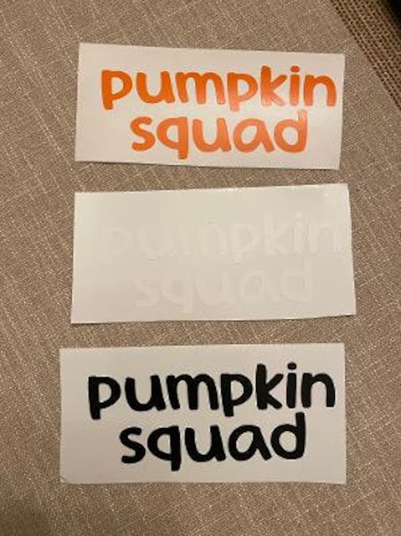 Pumpkin Squad Decal